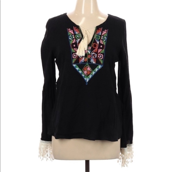 Boho Fringe Top - Picture 1 of 3